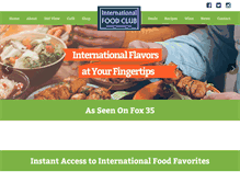 Tablet Screenshot of internationalfoodclub.com